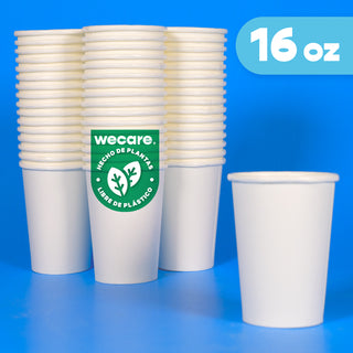 16 oz Disposable and Biodegradable Thermal Cup - We Care