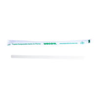 Boxed Frappé Straws 21 cm x 0.9 cm - we care 