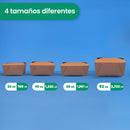 Caja Papel Delivery | Papel PLA | chica 26 oz | Compostable y biodegradable