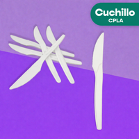 Cuchillo | Ácido Poliláctico Cristalizado CPLA | Compostable y biodegradable