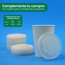 Contenedor Vaso Térmico | Papel - Ácido  Poliláctico PLA | 12 oz / 355 ml | Compostable y biodegradable