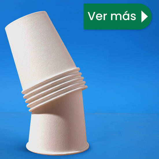 Contenedor Vaso Térmico | Papel - Ácido  Poliláctico PLA | 16 oz / 473 ml | Compostable y biodegradable