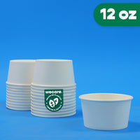 Contenedor Vaso Térmico | Papel - Ácido  Poliláctico PLA | 12 oz / 355 ml | Compostable y biodegradable