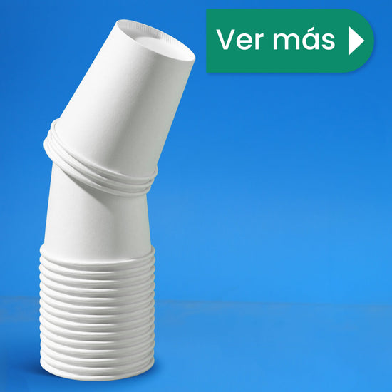 Contenedor Vaso Térmico | Papel - Ácido  Poliláctico PLA | 12 oz / 355 ml | Compostable y biodegradable