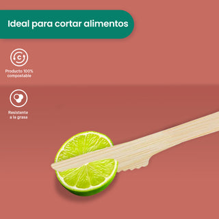 Disposable and Biodegradable Wooden Stirrer 18 cm. -We Care