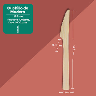 Disposable and Biodegradable Wooden Stirrer 18 cm. -We Care