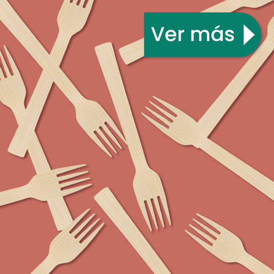 Tenedor | Madera | 6.5" / 16.5 cm | Compostable y biodegradable