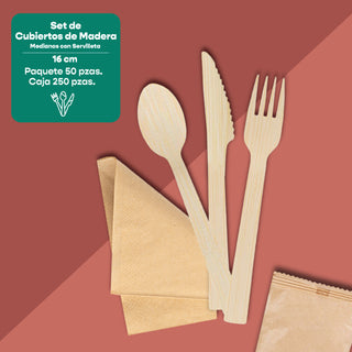 Disposable and Biodegradable Wooden Stirrer 18 cm. -We Care