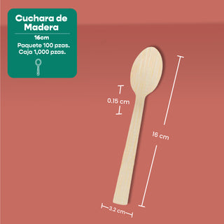 Disposable and Biodegradable Wooden Stirrer 18 cm. -We Care