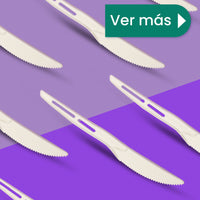 Cuchillo | Ácido Poliláctico Cristalizado CPLA | Compostable y biodegradable