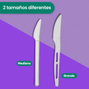 Cuchillo | Ácido Poliláctico Cristalizado CPLA | Compostable y biodegradable