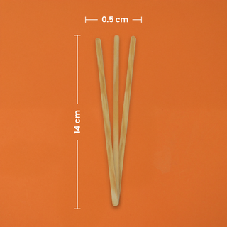 Agitador de Madera | Madera | 14 cm | Compostable y biodegradable