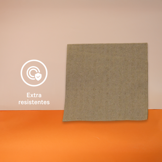 Servilletas Kraft  | Papel Reciclado Kraft | 24 x 24 cm | Compostable y biodegradable
