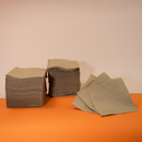 Servilletas Kraft  | Papel Reciclado Kraft | 24 x 24 cm | Compostable y biodegradable