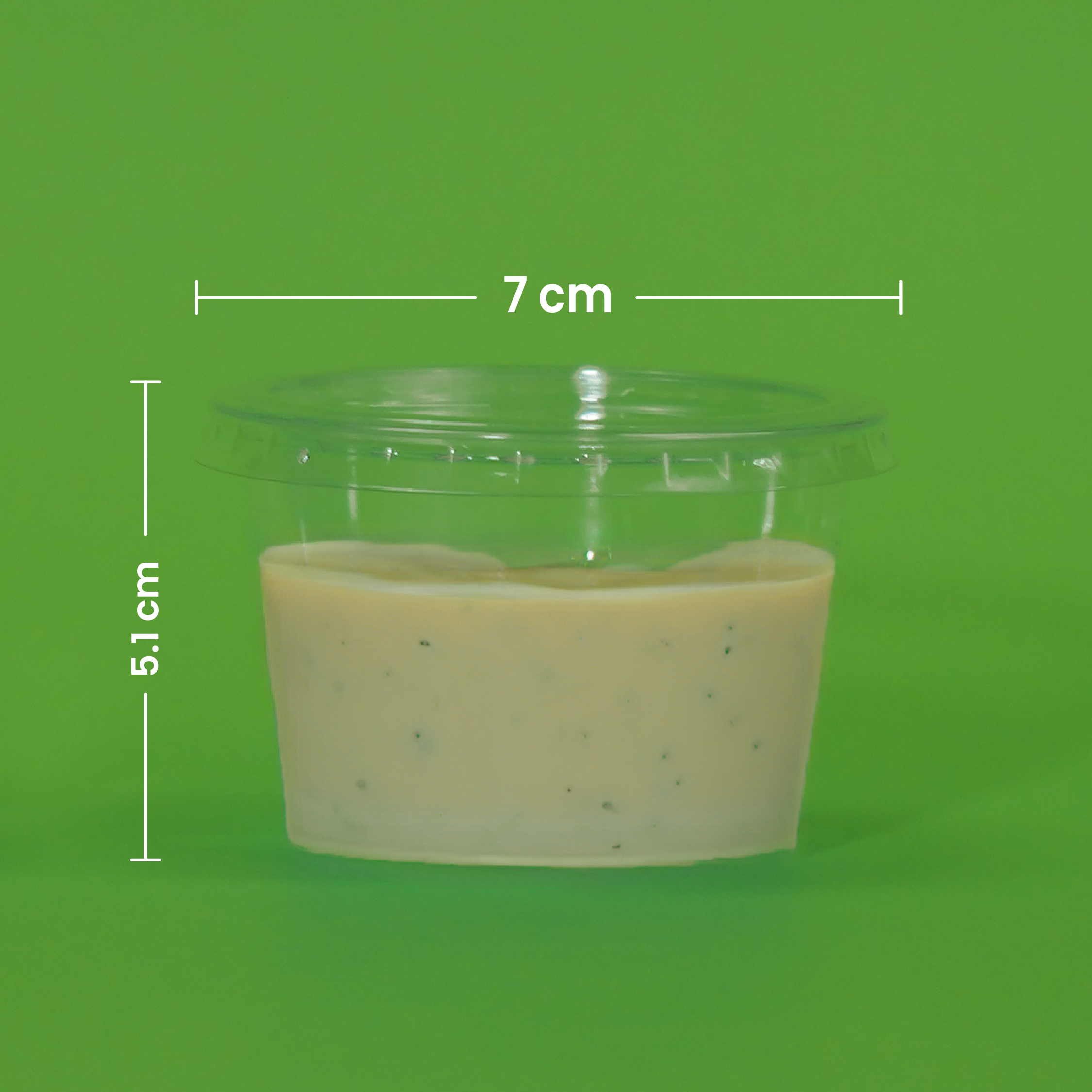 Souffle Clear | Ácido  Poliláctico PLA | 4 oz  / 118 ml | Compostable y biodegradable