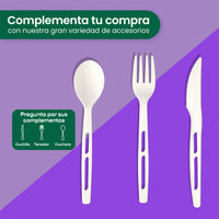 Cuchillo | Ácido Poliláctico Cristalizado CPLA | Compostable y biodegradable