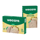 100 Ecological Kraft Bags With Adhesive Closure - We Care