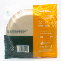 9" Disposable and Biodegradable Plate with 3 Div. - We Care
