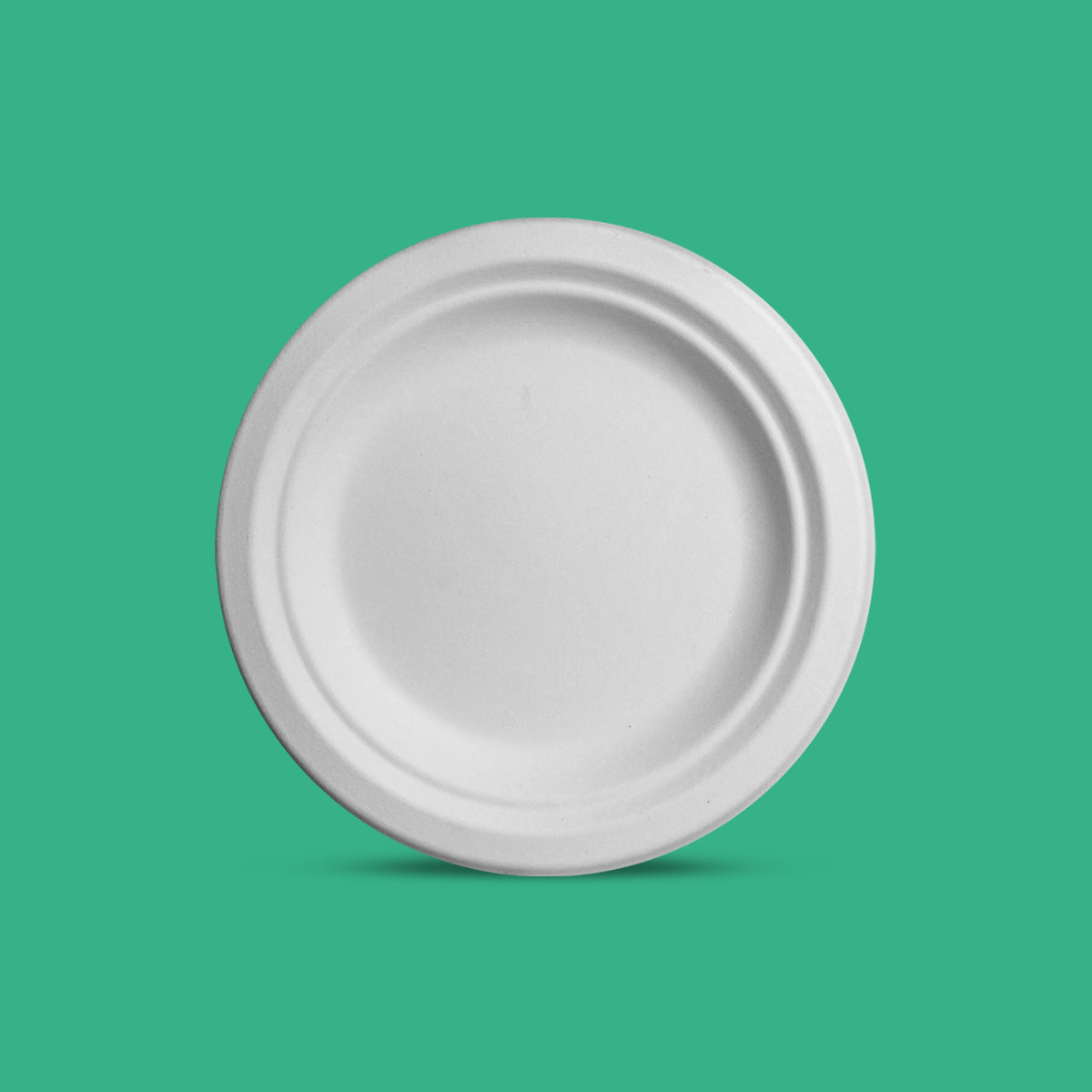 6" Biodegradable Disposable Pastry Plate - We Care