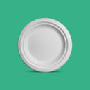 6" Biodegradable Disposable Pastry Plate - We Care