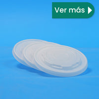 Tapa Contenedor Térmico | Ácido  Poliláctico Cristalizado CPLA | 8 oz | Compostable y biodegradable