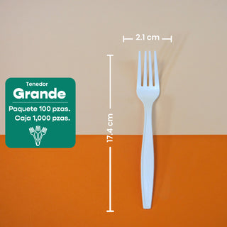 Tenedor | Fecula Maíz | Biodegradable