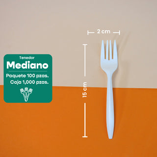 Tenedor | Fecula Maíz | Biodegradable