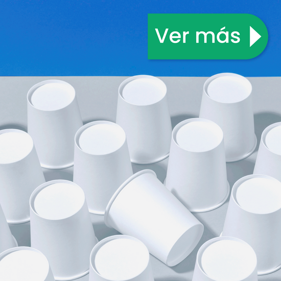 Vaso Térmico Doble Pared | Papel - Ácido  Poliláctico PLA | 8 oz / 236 ml | Compostable y biodegradable