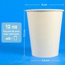 12 oz Disposable and Biodegradable Thermal Cup - We Care