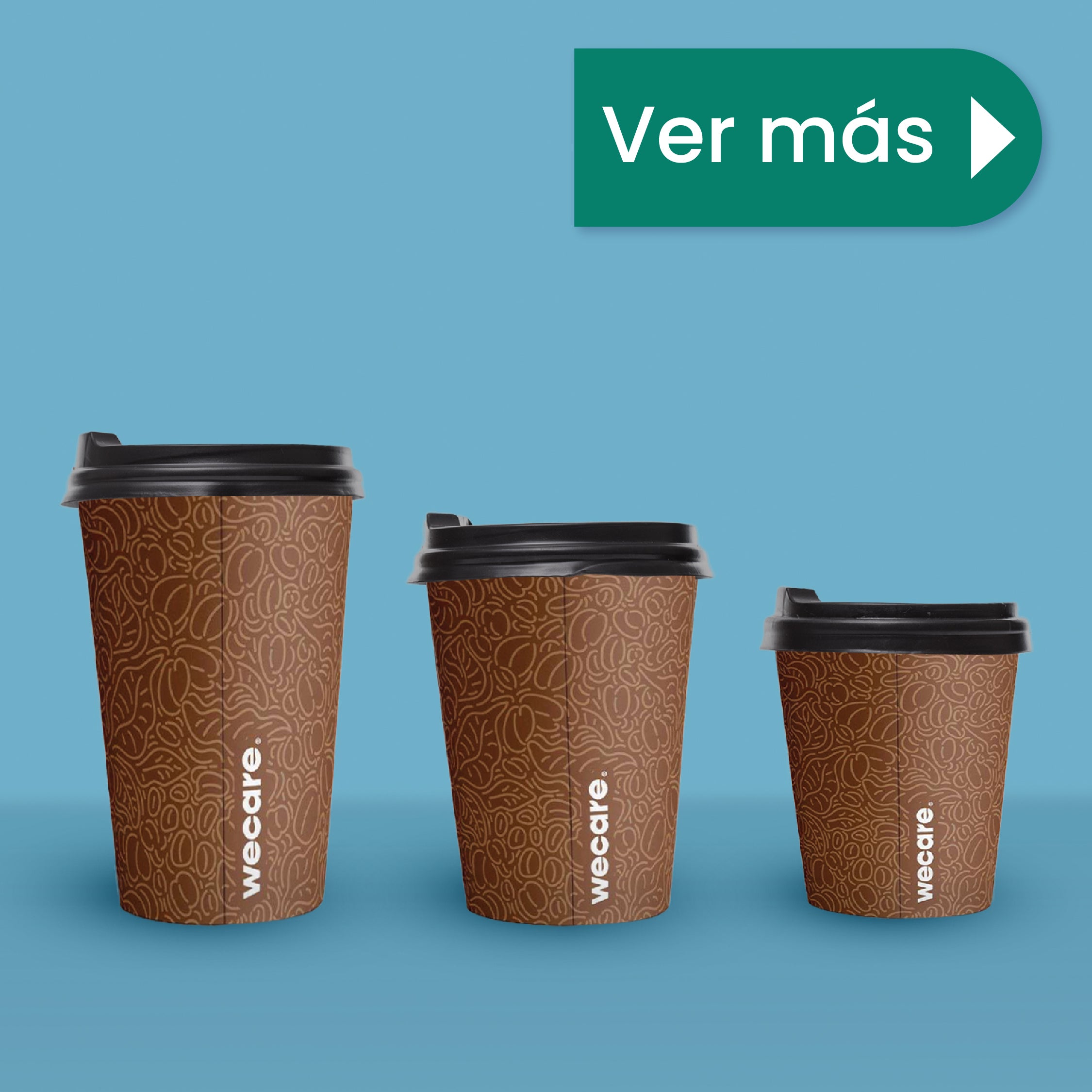 8 oz Disposable and Biodegradable Thermal Cup - We Care