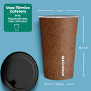 8 oz Disposable and Biodegradable Thermal Cup - We Care