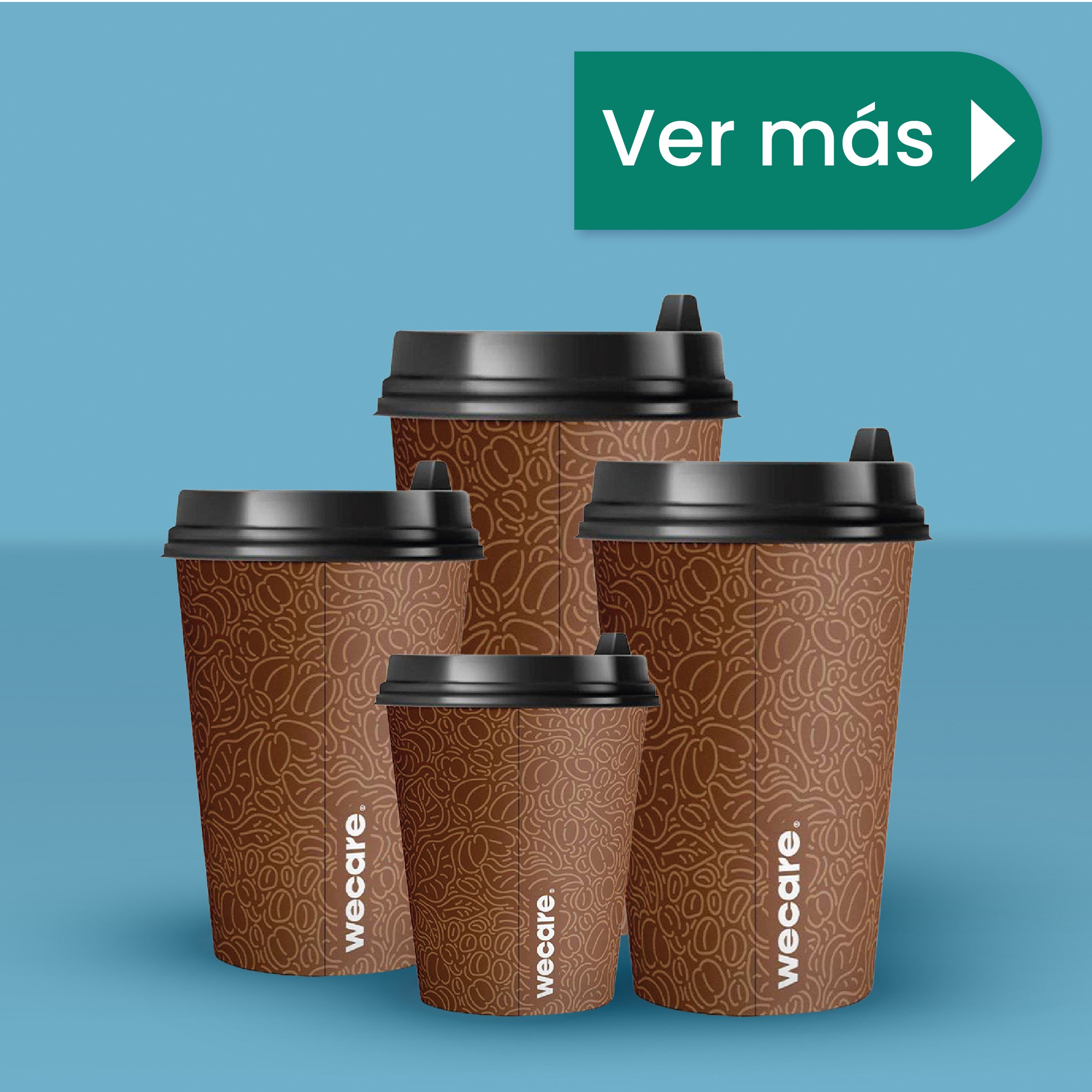 8 oz Disposable and Biodegradable Thermal Cup - We Care