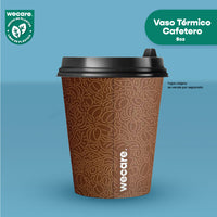 8 oz Disposable and Biodegradable Thermal Cup - We Care
