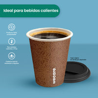 8 oz Disposable and Biodegradable Thermal Cup - We Care