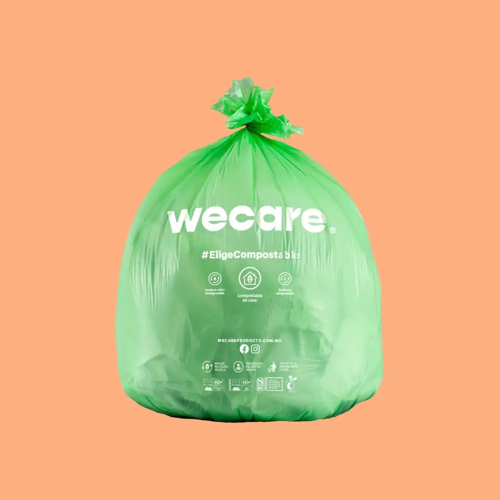 Bolsa para Basura Desechable y Biodegradable De 45x43 cm We Care