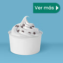 Contenedor Vaso Nieve Doble Recubrimiento | Papel - Ácido  Poliláctico PLA | 8 oz / 236 ml | Compostable y biodegradable