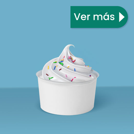 Contenedor Vaso Nieve Doble Recubrimiento | Papel - Ácido  Poliláctico PLA | 5 oz / 147 ml | Compostable y biodegradable