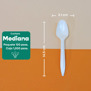 Cuchara | Fecula Maíz | Biodegradable | Variedad De Tamaños