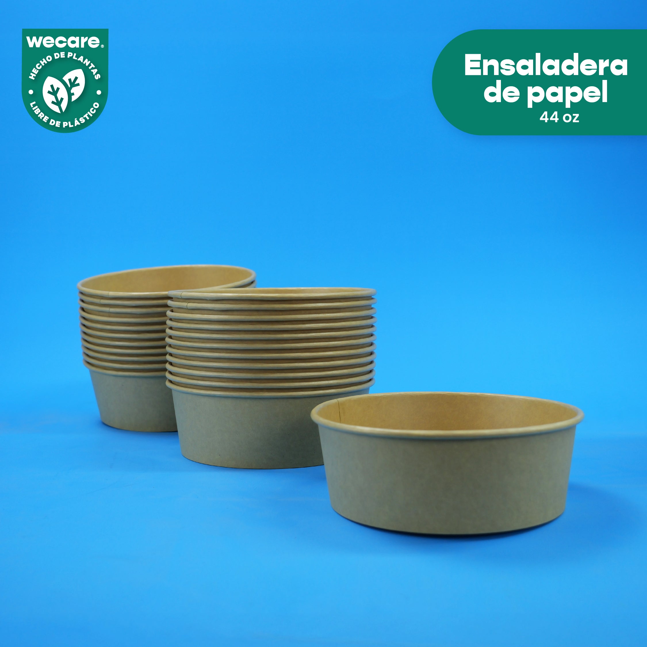 Kraft Paper Salad Bowl 44 oz - we care