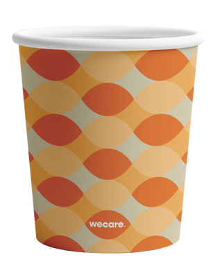 12 oz Disposable and Biodegradable Thermal Cup - We Care