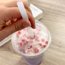 Boxed Frappé Straws 21 cm x 0.9 cm - we care 