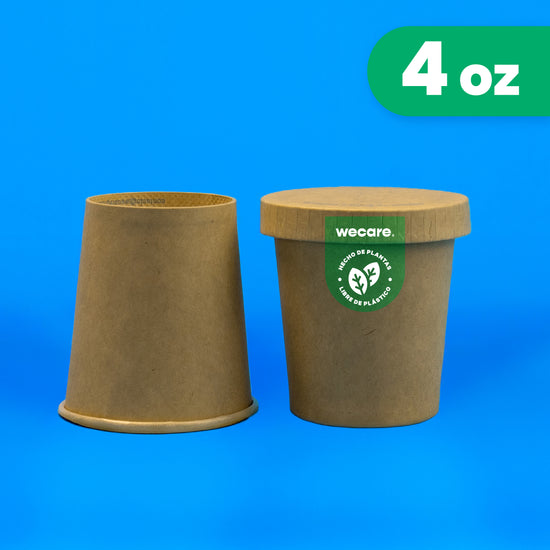 Vasos Souffle | Papel PLA | 4oz / 118 ml | Compostable y biodegradable