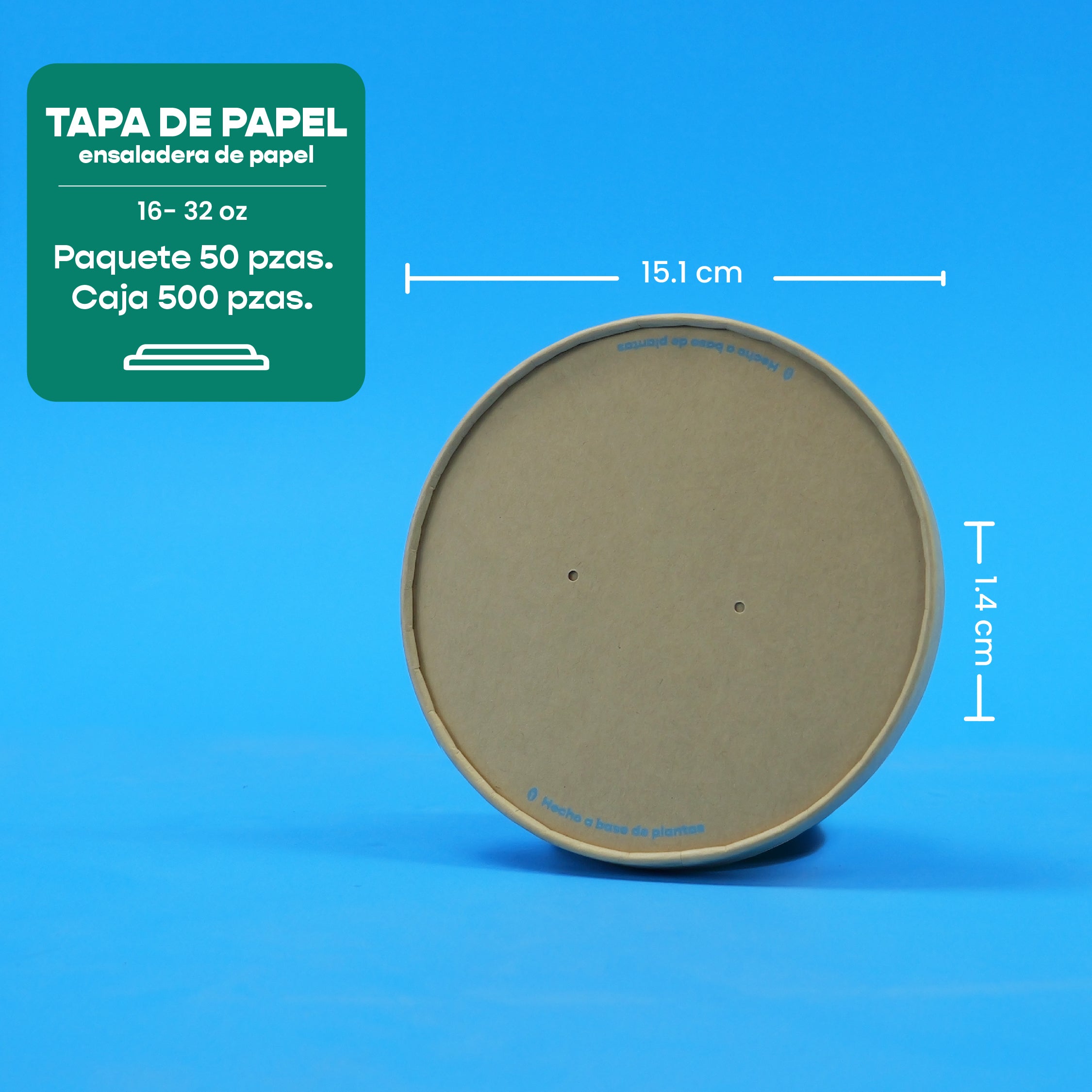 Paper Lid Paper Salad Bowl 16-32 oz