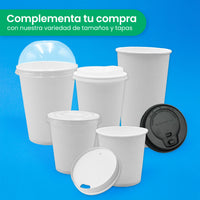 Vaso Térmico Con Diseño Cafetero | Papel - Ácido  Poliláctico PLA | 12 oz / 355 ml | Compostable y biodegradable