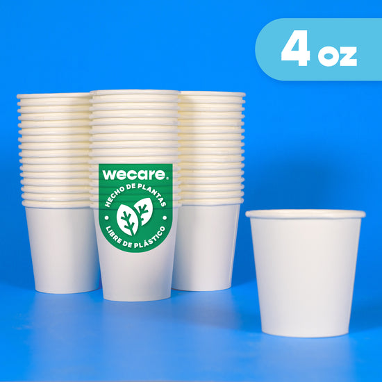 4 oz Disposable and Biodegradable Thermal Cup - We Care