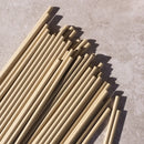 Popotes de papel kraft estuchado 21 cm x 0.6 cm - we care -