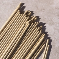 Popotes de papel kraft estuchado 21 cm x 0.6 cm - we care -